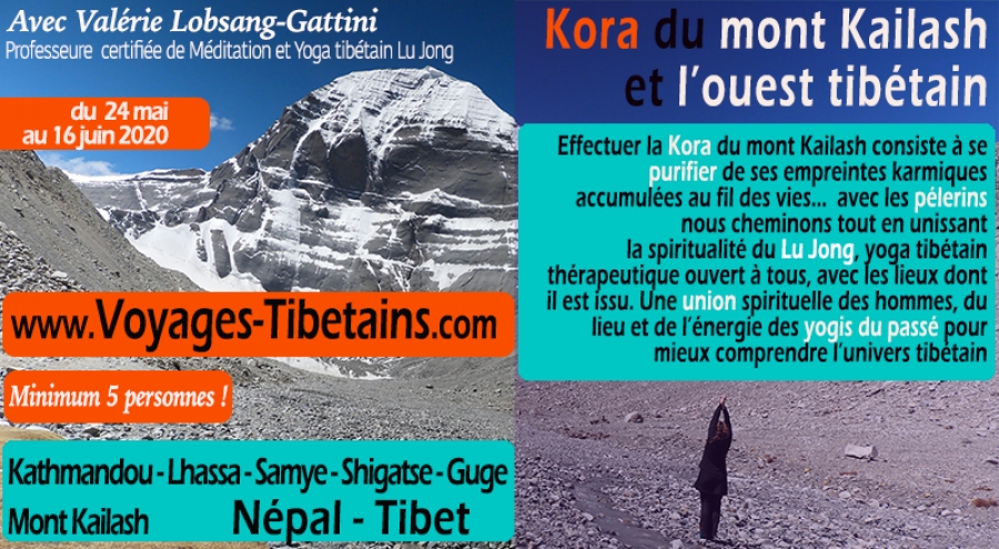 Kathmandou - Lhasa - Samye - Gyantse - Shigatse - Lhatse - Darchen - Kailash - Thirtapuri - Guge - Tsaparang - Manasarovar - Saga - Kyerong